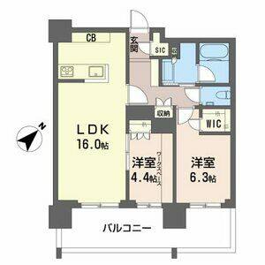 2LDK 間取り図