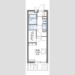 1K 間取り図