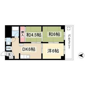 3DK 間取り図