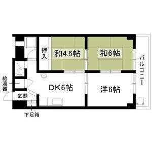 3DK 間取り図