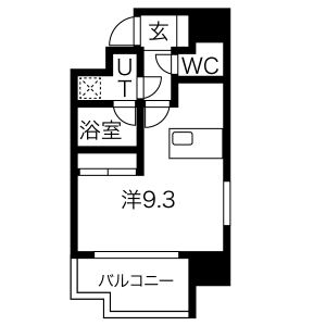 ワンルーム 間取り図