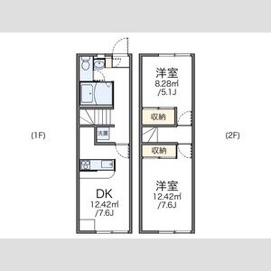 2DK 間取り図
