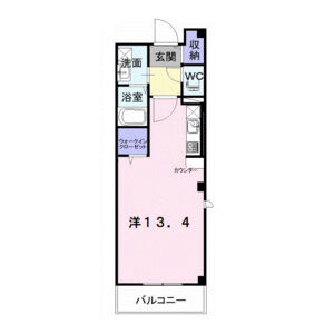 ワンルーム 間取り図