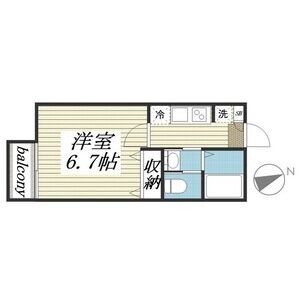 1K 間取り図