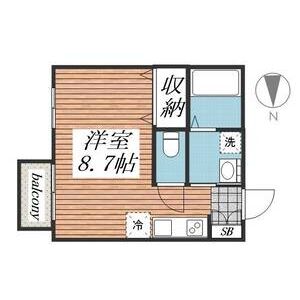 ワンルーム 間取り図