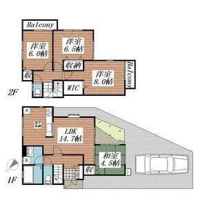4LDK 間取り図