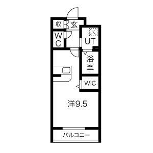 ワンルーム 間取り図