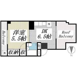 1DK 間取り図