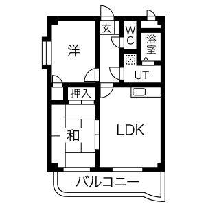 2LDK 間取り図