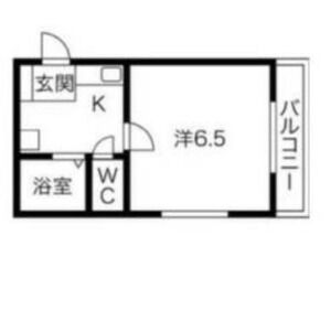 1K 間取り図