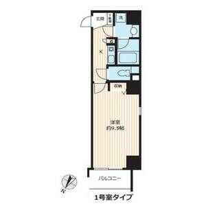 1K 間取り図
