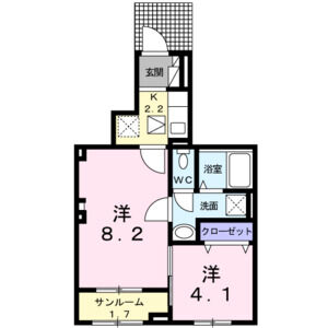 2K 間取り図