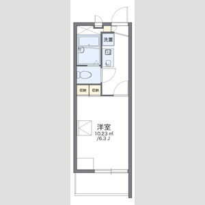1K 間取り図