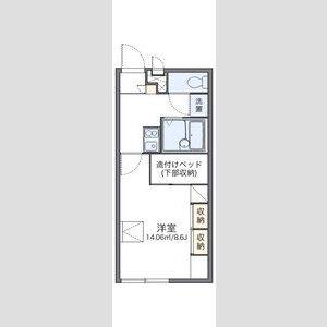 1K 間取り図