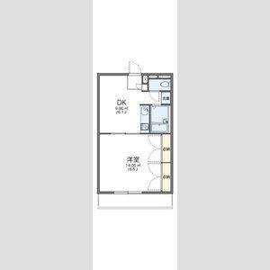 1DK 間取り図