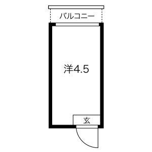 ワンルーム 間取り図