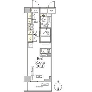 ワンルーム 間取り図