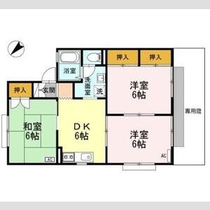 3DK 間取り図