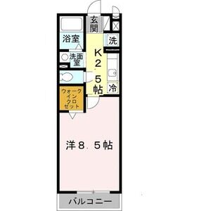 1K 間取り図