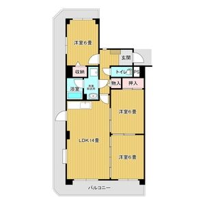 3LDK 間取り図