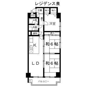 3LDK 間取り図