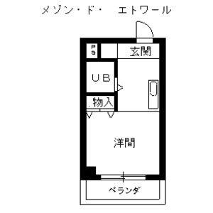 ワンルーム 間取り図