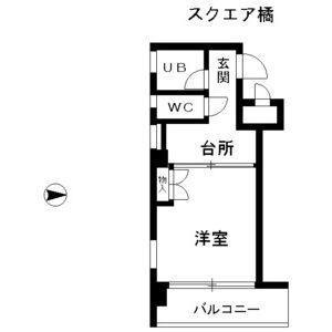 1K 間取り図