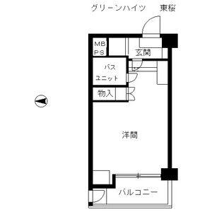 ワンルーム 間取り図