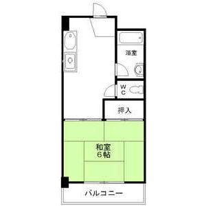 1DK 間取り図