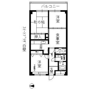 3DK 間取り図
