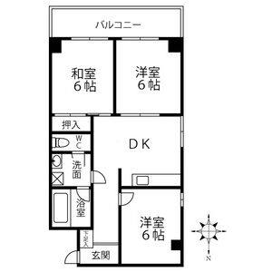 3DK 間取り図