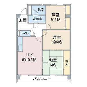 3LDK 間取り図