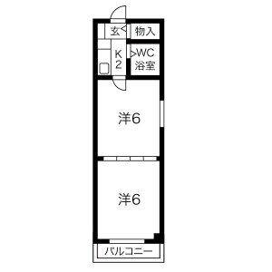 2K 間取り図
