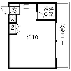ワンルーム 間取り図