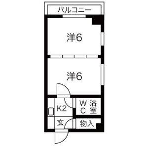 2K 間取り図