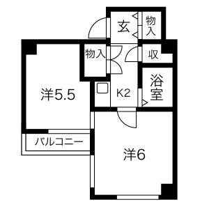 2K 間取り図