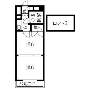 2K 間取り図