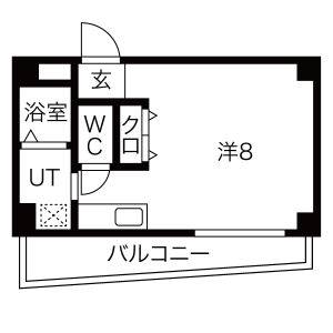 ワンルーム 間取り図
