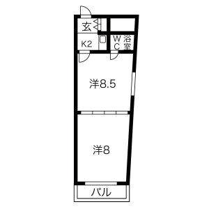 2K 間取り図