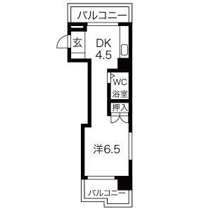 ワンルーム 間取り図