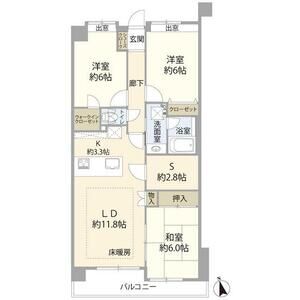3LDK 間取り図