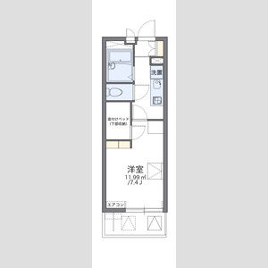 1K 間取り図
