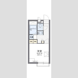 1K 間取り図