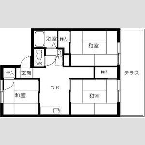 3DK 間取り図