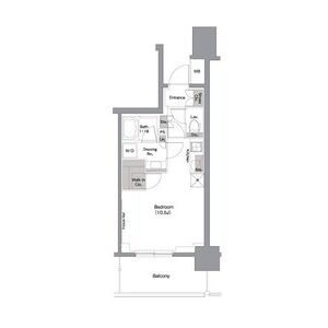 ワンルーム 間取り図