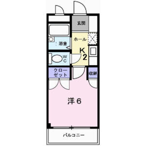 1K 間取り図