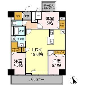 3LDK 間取り図