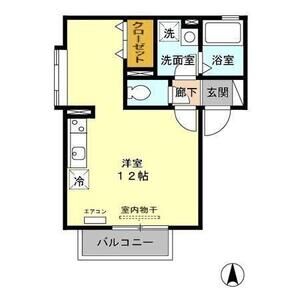 ワンルーム 間取り図