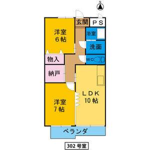 2LDK 間取り図