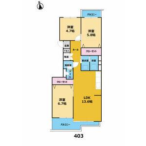 3LDK 間取り図